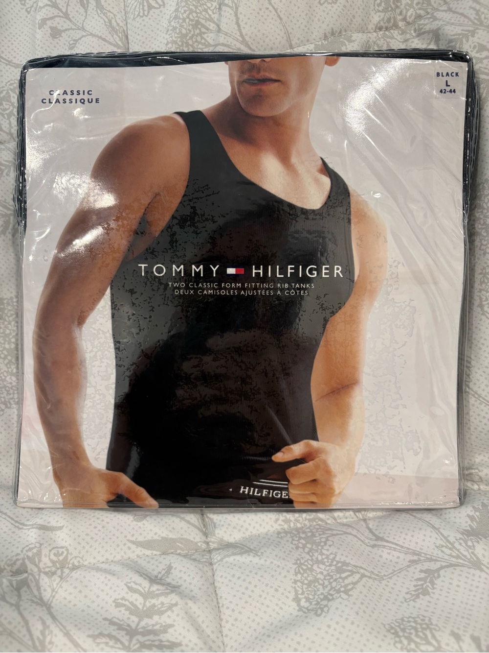Tommy Hilfiger Black and Navy Classic Rib Tank 2-Pack